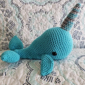 Nora the Narwhal Amigurumi Crochet Animal Pattern image 3