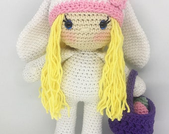 Bunny Girl - Amigurumi Crochet Doll Animal Holiday Easter Pattern pdf