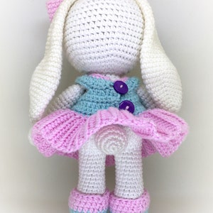 Lily Bunny Amigurumi Crochet Doll Pattern image 2