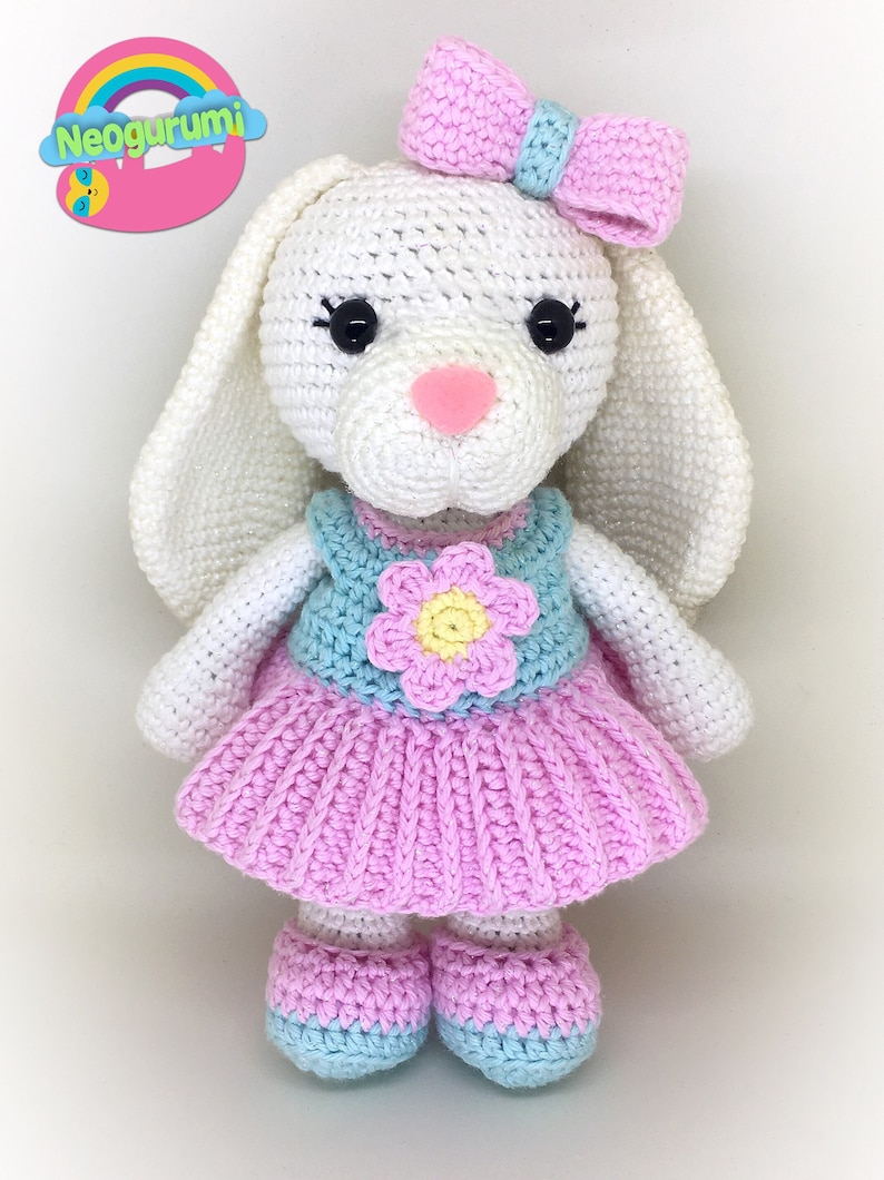 Lily Bunny Amigurumi Crochet Doll Pattern image 1