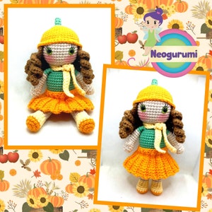 Penelope the Pumpkin Doll Amigurumi Crochet Doll Pattern image 1