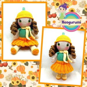 Penelope the Pumpkin Doll - Amigurumi Crochet Doll Pattern