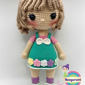 Ellie Doll Modello per bambola Amigurumi all'uncinetto immagine 2