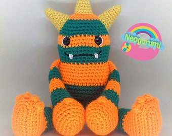 Melvin the Monster - halloween monster doll amigurumi crochet pattern