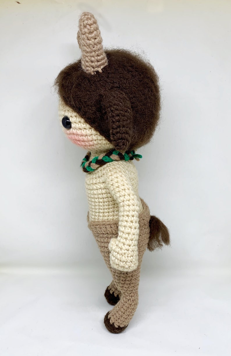 Komos the Satyr amigurumi doll crochet pattern image 3