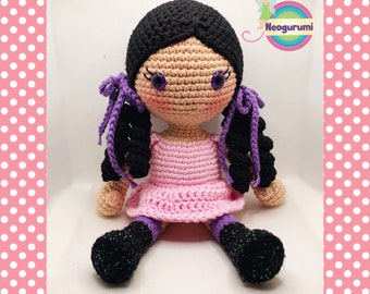 Muñeca Olivia - patrón de ganchillo para muñeca amigurumi
