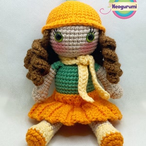 Penelope the Pumpkin Doll Amigurumi Crochet Doll Pattern image 2