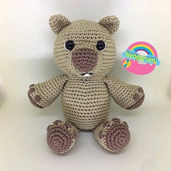 Wally the Wombat - Amigurumi Crochet Doll Animal Pattern pdf