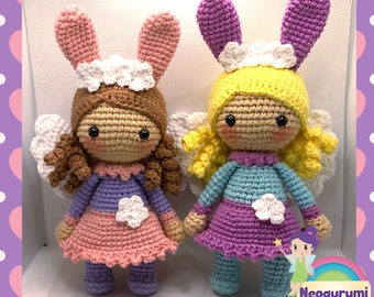 Blossom the Fairy - Easter, fantasy, Amigurumi Crochet Doll Pattern