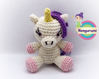 Piccolo Unicorno - schema per bambola amigurumi all'uncinetto