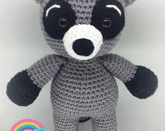 Rascal the Raccoon - amigurumi crochet doll pattern