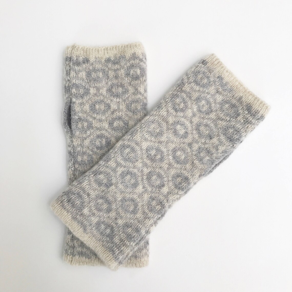 Lambswool Ladies Wrist Warmers Knitted Gloves Fingerless Etsy UK