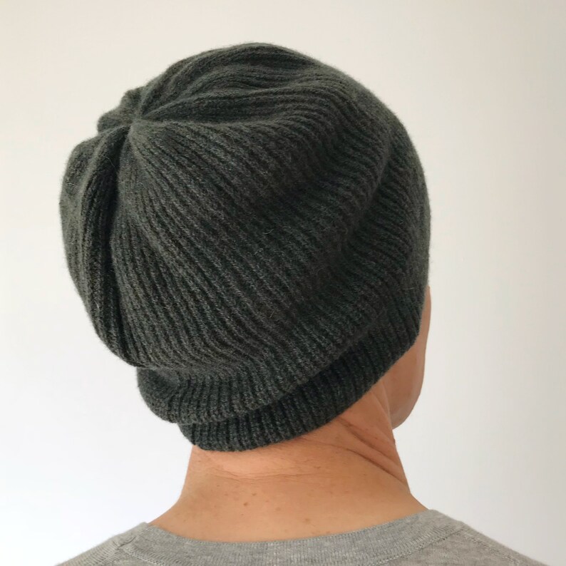 Men's Chunky Slouch Beanie Hat Men's Slouchy Winter Etsy