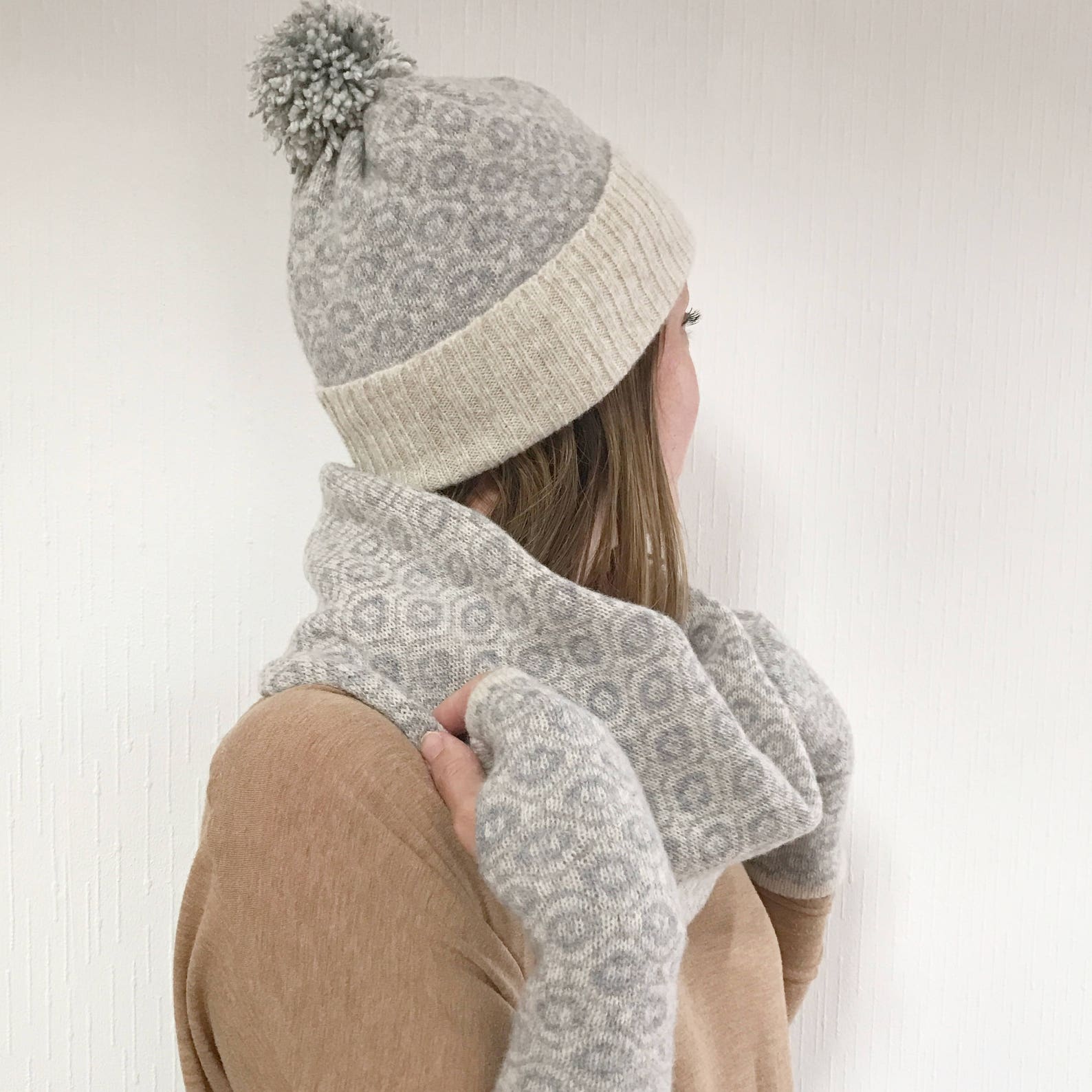 Lambswool Ladies Wrist Warmers Knitted Gloves Fingerless Etsy