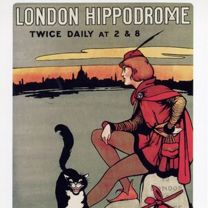 Dick Whittington, hippodrome de Londres, Angleterre, carte postale moderne R001527