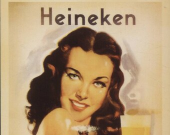 Advertising, Heineken World's Finest Lager Beer, Unused, Ready to send! Retro, Modern Postcard R7503