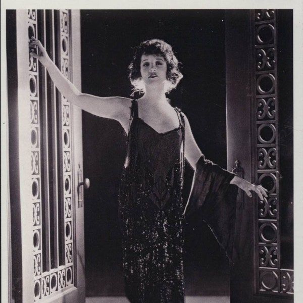 Betty Compson, Silent Film Star, Vamp, Celebrity, Evening Gown, Vintage Modern Greeting Card NCC169571
