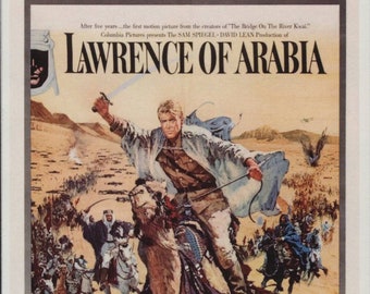 Lawrence of Arabia, Movie, Film, David Lean, Film, Motion Picture, Modern Vintage Greeting Card NCC001168