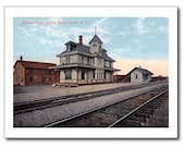 Train Railroad Station, Bound Brook, NJ Vintage Modern Postcard R145966