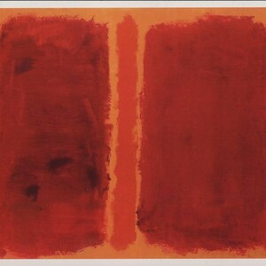 Mark Rothko, Sans titre 1969, Art moderne, artiste américain, carte postale non utilisée vintage 1998 R001667
