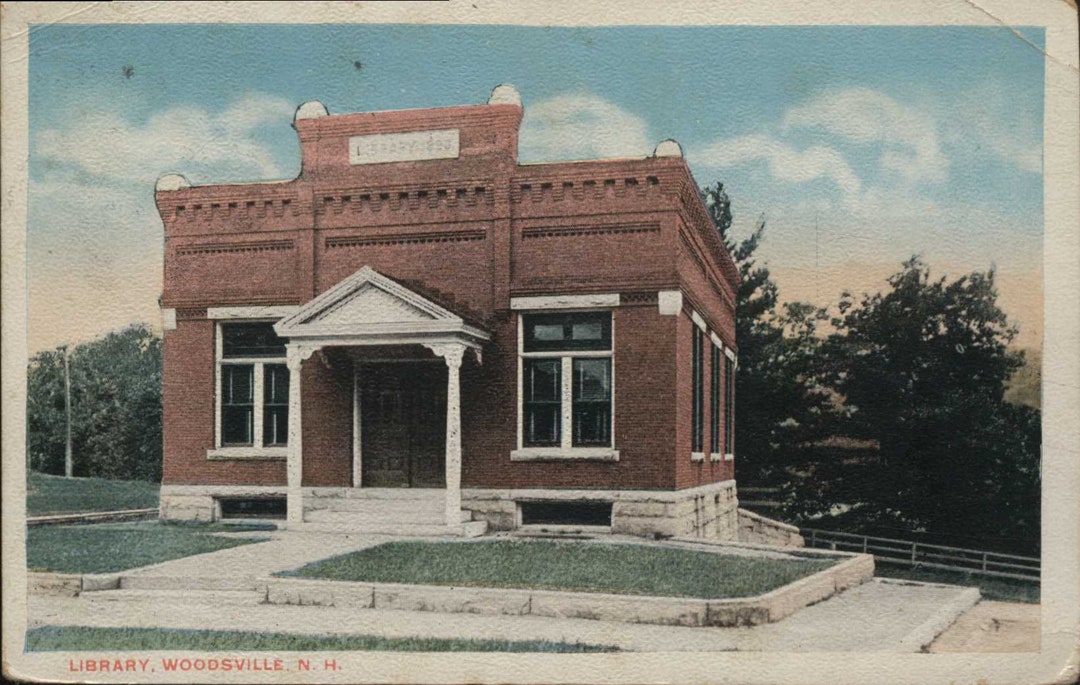 Woodsville NH, New Hampshire, Grafton County, Library, 1917 Certified