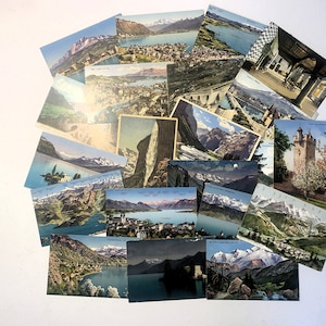 Switzerland Europe, Lot of 20, 20th Century, Original Vintage Postcards SW10607