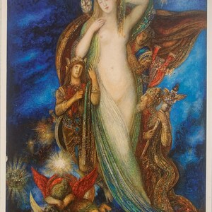 Beaux-arts, Gustave Moreau, Helen Glorified, 1896, carte postale moderne R001587
