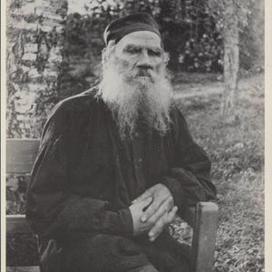 Grands auteurs, Léon Tolstoï, Littérature russe, Anna Karénine, Portrait, Carte postale moderne R171930