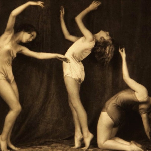Portrait, Bodenweiser Dance Group, Arthur Benda, Madame D'Ora, Vienna, 1925,  Vintage Modern Greeting Card NCC999587