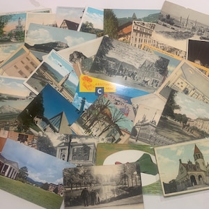 Vintage Postcard Lot of 30: Antique Ephemera for Collage & Scrapbooking