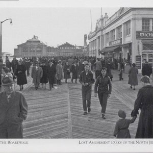 Asbury Park NJ, New Jersey, côte du New Jersey, Cruising the Boardwalk, années 50, carte postale moderne vintage R001797