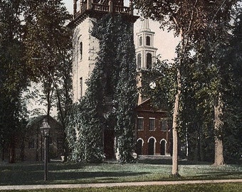 Stockbridge MA, Massachusetts, Mission Tower, carillons pour enfants, c1906, carte postale vintage originale MA0040