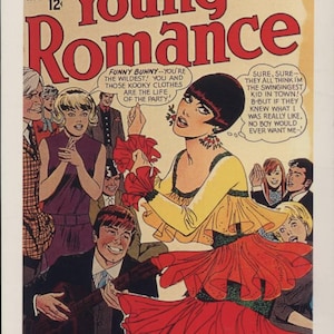 Romance Pulp, Young Romance, Funny Bunny, Camp, Rétro, Teen, Carte postale R100491