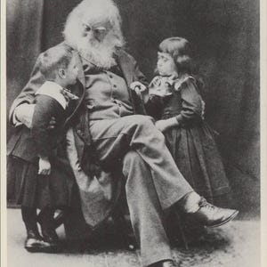 Grands auteurs, Walt Whitman, Feuilles d'herbe, poésie, portrait, carte postale moderne R171932
