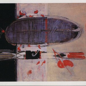 Art moderne, Mark Rothko, The Source, années 1940, artiste américain, carte postale inutilisée vintage 1998 R001675
