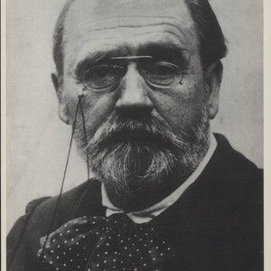 Carte postale de grands auteurs, Emile Zola, grand-mère, portrait, littérature, R001742