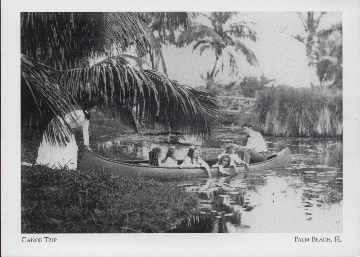 Palm Beach FL Florida Canoe Trip 1920s Black and White - Etsy 日本