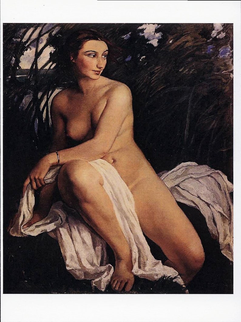 Art, Zinaida Serebriakova, Nude, 1911, Modern Greeting Card NCC040 image 1