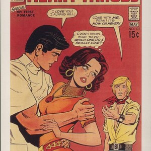 Pulp romantique, Battements de coeur, Baisers volés, Ma première histoire d'amour, Camp de vacances, Rétro, Teen, Carte postale R100499