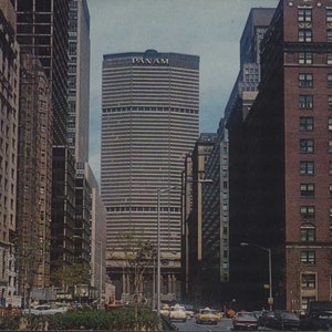 New York, NY, Grand Central Station, Pan Am Building, inutilisé, vers les années 1960, chrome classique, carte postale vintage originale NY001307