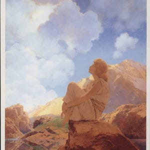 Maxfield Parrish - Morning Spring (1922) - Reproduction de carte postale inutilisée de 1995 - R001272
