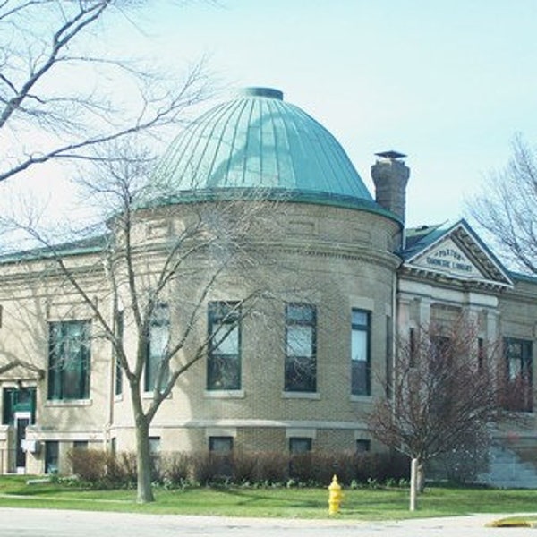 Paxton IL, Illinois, Ford County, Carnegie Library, 1932, Certified Original Vintage Postcard, LIB9939