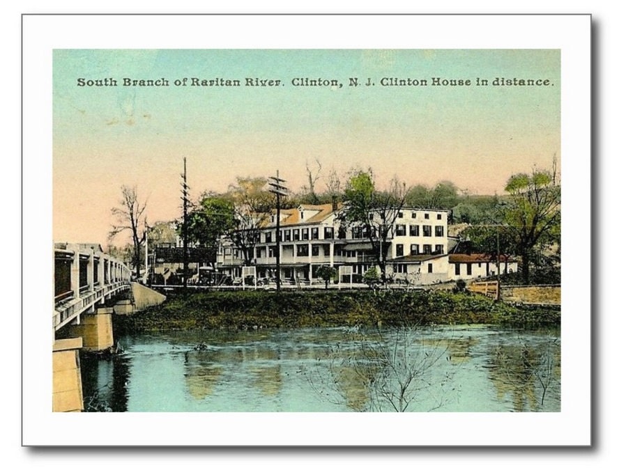 Clinton House Clinton NJ Hunterdon County Vintage REPRO Etsy