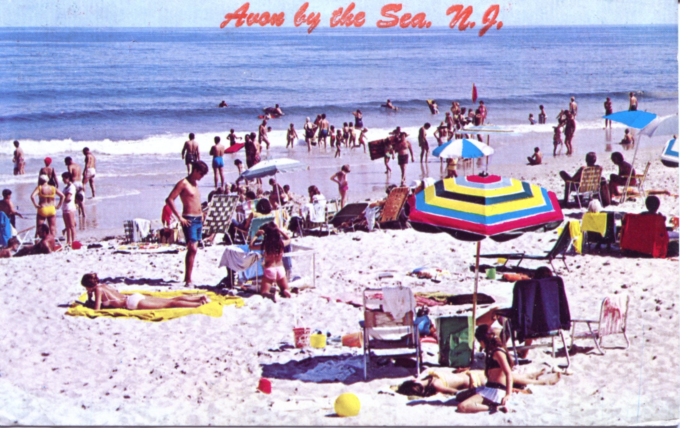 Avon by the Sea NJ New Jersey A Day at the Beach 1976 Etsy