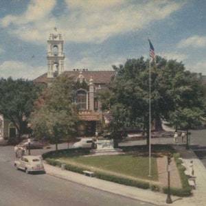 Vintage Kansas City Postcard: Country Club Plaza View, 1958