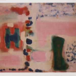 Art moderne, Mark Rothko, Sans titre 1947, artiste américain, carte postale non utilisée vintage 1998 R001673