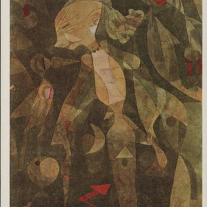 Art, Paul Klee, L'aventure d'une jeune femme, 1922, Art moderne, Carte postale moderne ART001426