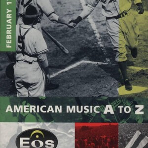 Cartão postal vintage do início dos anos 2000, sem uso – Eos Orchestra, American Music A to Z, Jonathan Sheffer, Dodgers, R100011