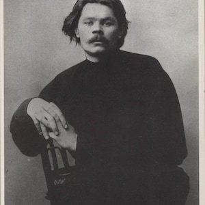 Grands auteurs, Maxim Gorki, littérature soviétique, portrait, carte postale moderne R171931