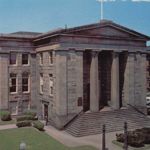 New Bedford MA, Massachusetts, Public Library, 1960s, Unused, Original Vintage Postcard, MA9980